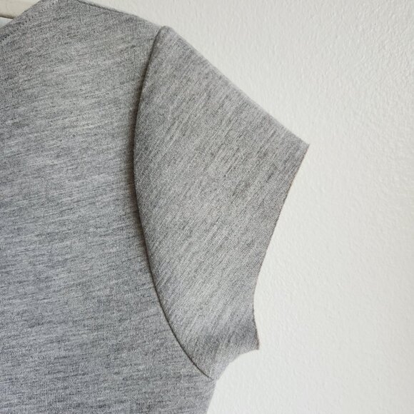 🇫🇷 Naf Naf Black Mirror-Style Flared Mini Gray Dress - Picture 4 of 14